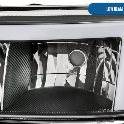 Ronnin - Fits 1999-2007 GMC Sierra Denali 2000-2006 Yukon Denali Upgraded Replacement LED Running Lights Sequential Turn Signals Headlights + Bumper Lights Assembly Pair | Black