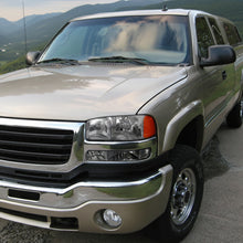 Ronnin - Compatible con GMC Sierra 1999-2007, Yukon 2000-2006, conjunto de faros delanteros y luces de parachoques de repuesto mejorados, par | Cromado