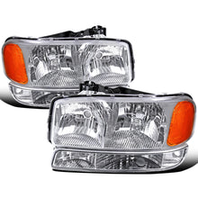 Ronnin - Compatible con GMC Sierra 1999-2007, Yukon 2000-2006, conjunto de faros delanteros y luces de parachoques de repuesto mejorados, par | Cromado
