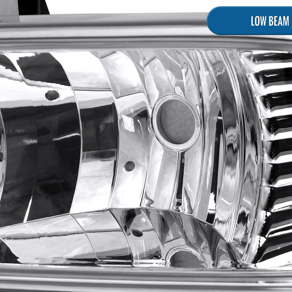 Ronnin - Fits 1998-2004 Chevy Blazer S10 Pickup Factory Replacement Headlights + Bumper Lamps Assembly Pair | Chrome