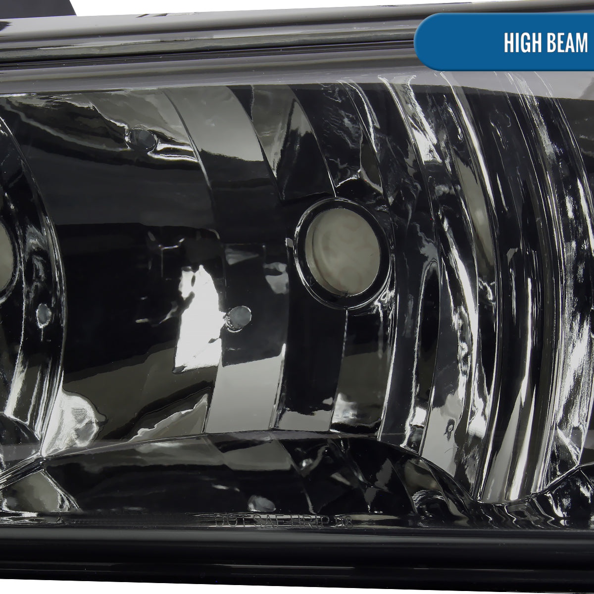 Ronnin - Fits 1998-2004 Chevy Blazer S10 Pickup Factory Replacement Headlights + Bumper Lamps Assembly Pair | Smoke