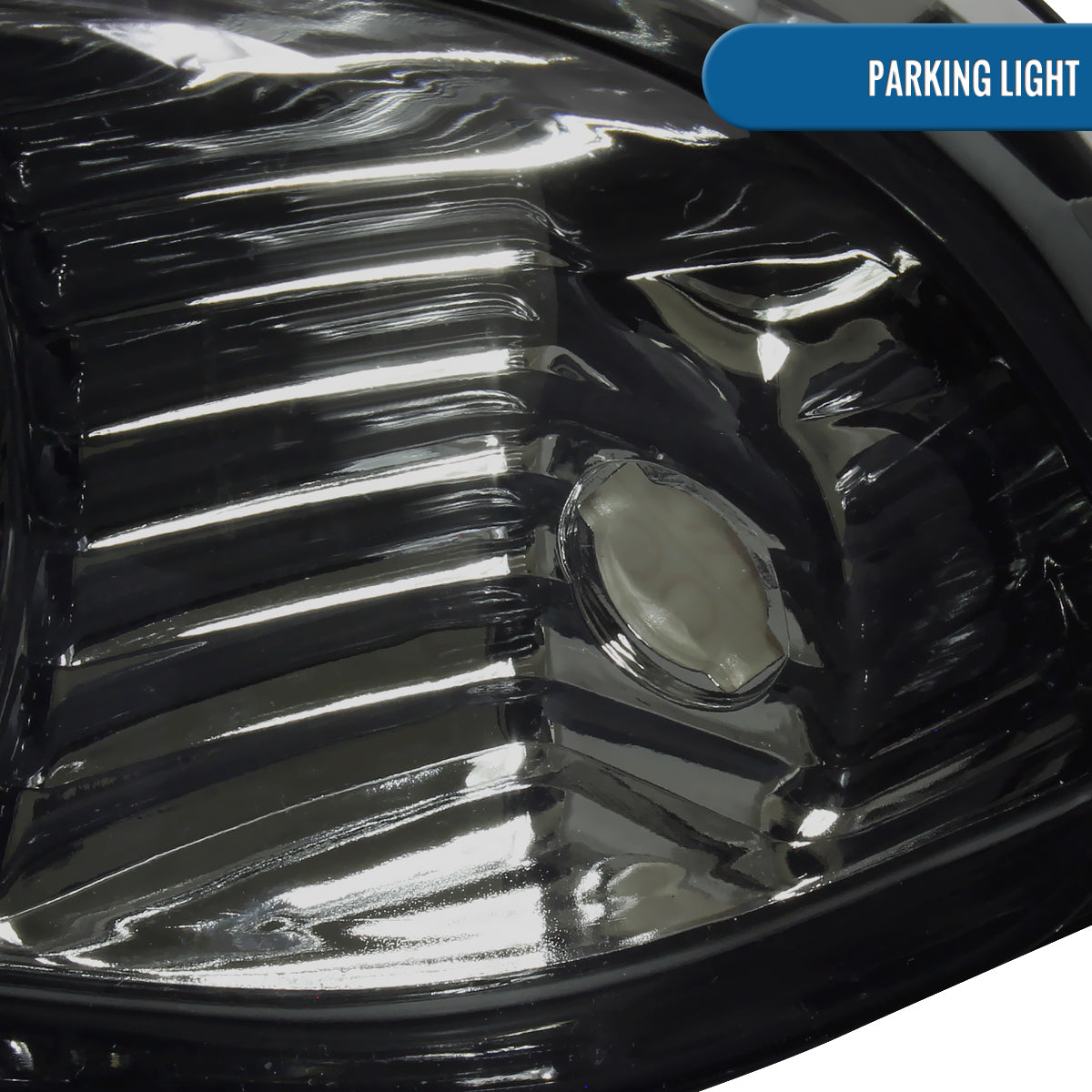 Ronnin - Fits 1998-2004 Chevy Blazer S10 Pickup Factory Replacement Headlights + Bumper Lamps Assembly Pair | Smoke