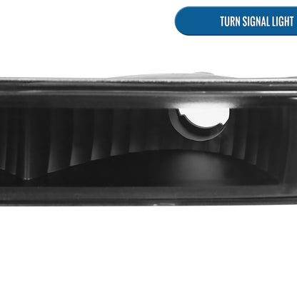 Ronnin - Fits 1998-2004 Chevy Blazer S10 Pickup Factory Replacement Headlights + Bumper Lamps Assembly Pair | Black