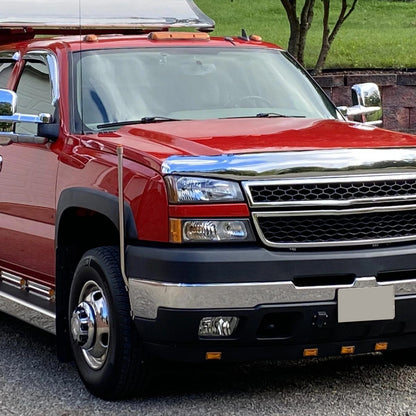 Ronnin - Compatible con Chevy Silverado 1500 2500 3500 Avalanche 2003-2006 Par de conjuntos de faros delanteros y luces de parachoques de repuesto | Negro
