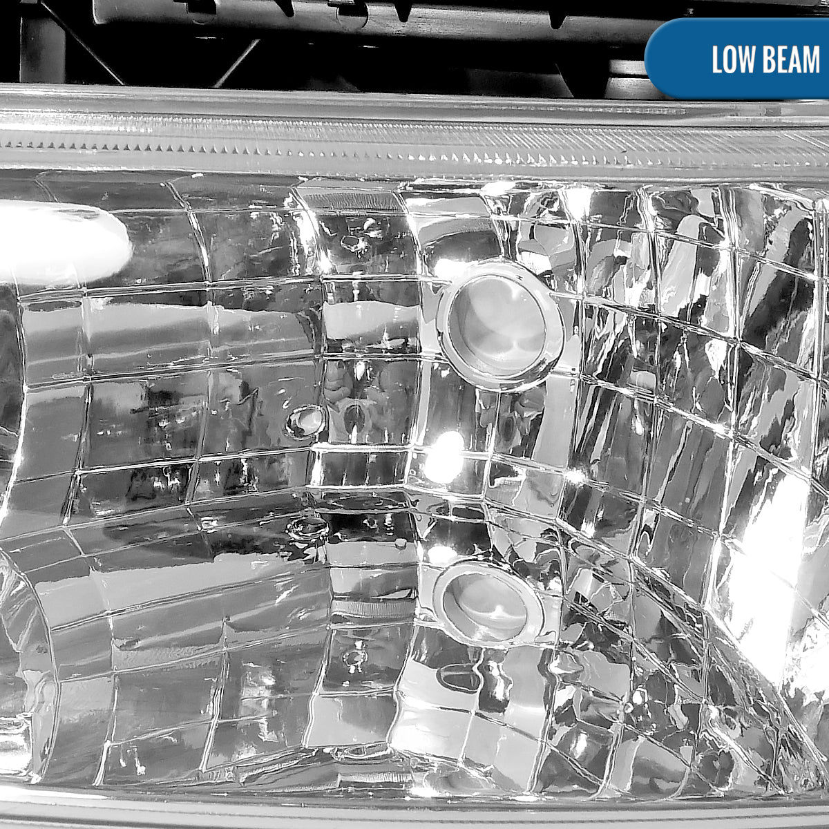 1999-2006 Chevy Silverado Suburban 1500 2500 Tahoe Headlights + Upgrade LED Turn Signal DRL Bumper Lights Assembly Pair | Chrome