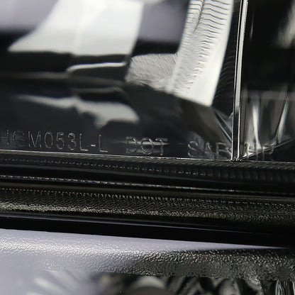 Ronnin - Fits 1999-2002 Silverado 2000-2006 Suburban Tahoe LED Tube Headlights + Bumper Parking Signal Lamps Assembly Pair | Smoke