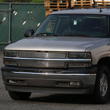 Ronnin - Fits 1999-2002 Silverado 2000-2006 Suburban Tahoe LED Tube Headlights + Bumper Parking Signal Lamps Assembly Pair | Smoke