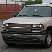 Ronnin - Fits 1999-2002 Silverado 2000-2006 Suburban Tahoe LED Tube Headlights + Bumper Parking Signal Lamps Assembly Pair | Black