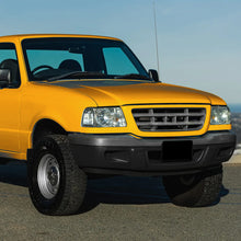 Ronnin - Fits 2001-2011 Ford Ranger Factory Replacement Headlights + Clear Corner Turn Signal Lights Assembly Pair | Chrome