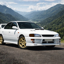 Ronnin - Compatible con Subaru Impreza 1995-2001, par de faros delanteros de repuesto y luces de intermitencia con esquina ámbar | Negras
