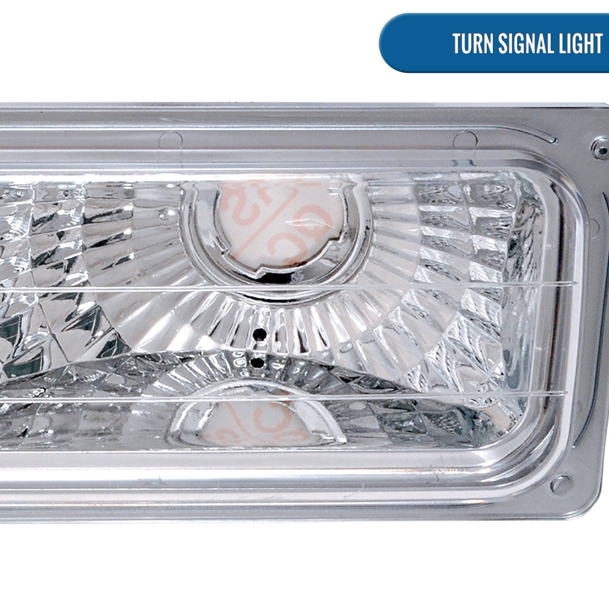 Ronnin - Fits 1994-1999 GMC C10 C/K Yukon Sierra Suburban LED Halo Projector Headlights + Replacement Corner + Bumper Parking Lights Assembly Pair | Chrome