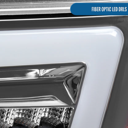 2004-2012 Chevy Colorado GMC Canyon 2006-2008 Isuzu i-Series LED DRL Headlights + Switchback Sequential LED Signal Bumper Corner Lamps Assembly Pair | Chrome
