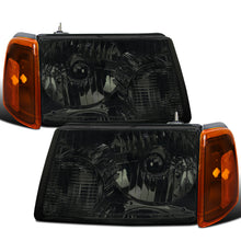 2001-2011 Ford Ranger  Replacement Headlights + Amber Corner Turn Signal Lights Assembly Pair | Smoke