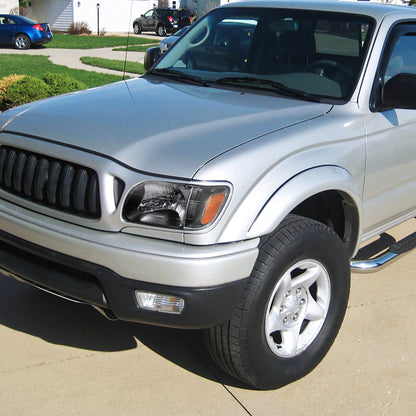Ronnin - Se adapta a Toyota Tacoma 2001-2004 Faros de repuesto de fábrica + Montaje de luces direccionales de esquina ámbar Par | Negro