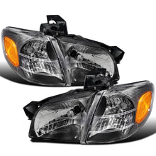 Ronnin - Compatible con Chevy Venture 1997-2005  Juego de montaje de faros halógenos de repuesto + luces de esquina | Negro