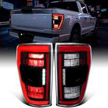 Ronnin - Luces traseras Full LED para Ford F150 2021-2023 con intermitentes secuenciales de punto ciego + conjunto de efecto de inicio animado | Negro brillante