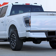 2021-2023 Ford F150 Full LED Tail Lights with Blind Spot Sequential Turn Signals + Animated Startup Effect Assembly | Black | White Tube