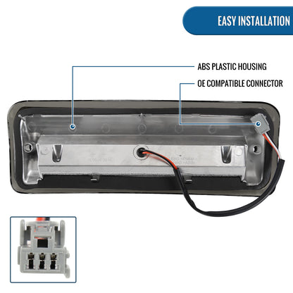 2004-2008 Ford F150 Center High Mount Stop Lamp LED Rear Cargo Brake Light Piece | Smoke