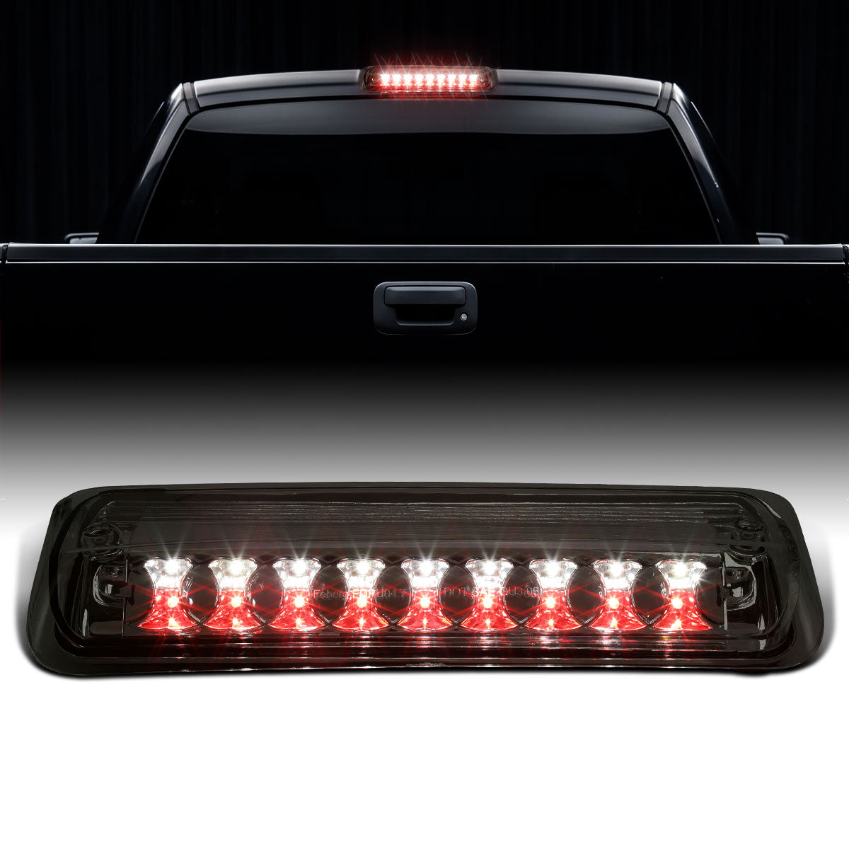 2004-2008 Ford F150 Center High Mount Stop Lamp LED Rear Cargo Brake Light Piece | Smoke