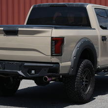 Ronnin - Fits 2015-2017 Ford F150 Full LED Tail Lights Sequential Turn Signals + Animated Startup Effect Parking Assembly | Black Smoke