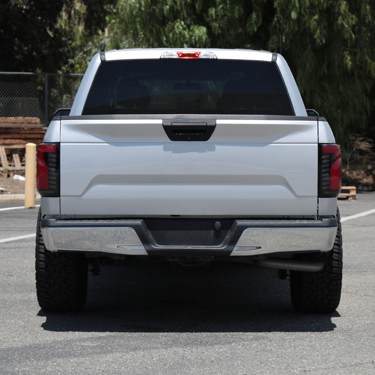 Ronnin - Fits 2018-2020 Ford F150 Upgraded Full LED Tail Lights Sequential Turn Signals + Animated Startup Effect Parking Assembly | Black Smoke