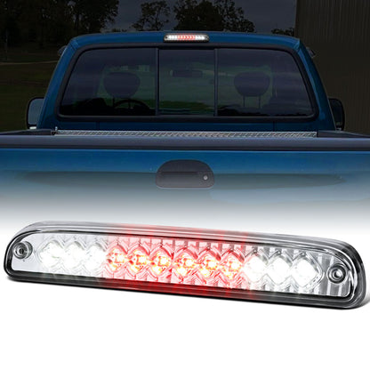 Ronnin - Fits 1999-2016 Ford F250 F350 F450 F550 Super Duty 1993-2011 Ranger 1994-2010 Mazda B-Series LED High Mount Stop Light Third 3rd Brake Lamp Piece | Chrome