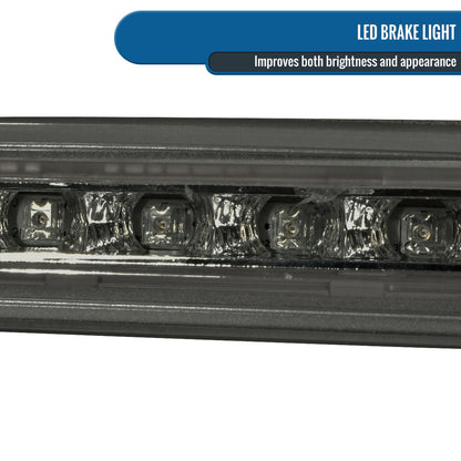 Ronnin - Fits 2000-2004 Ford Focus 3-Door 5-Door Hatchback LED Center High Mount Stop Lamp 3rd Third Brake Light Assembly Piece | Smoke