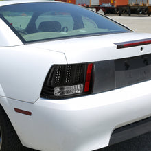 Ronnin - Fits 1999-2004 Ford Mustang Upgraded LED Sequential Turn Signals Tail Lights Assembly Pair | Black