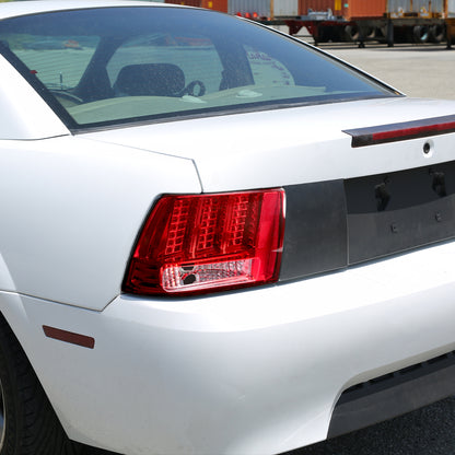 Ronnin - Fits 1999-2004 Ford Mustang Upgraded LED Sequential Turn Signals Tail Lights Assembly Pair | Red