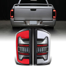Ronnin - Fits 2002-2006 Dodge Ram 1500 2500 3500 Upgraded Full LED Tail Lights Assembly Pair | Black | White Tube