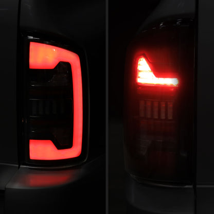 Ronnin - Fits 2002-2006 Dodge Ram 1500 2500 3500 Upgraded Full LED Tail Lights Assembly Pair | Black