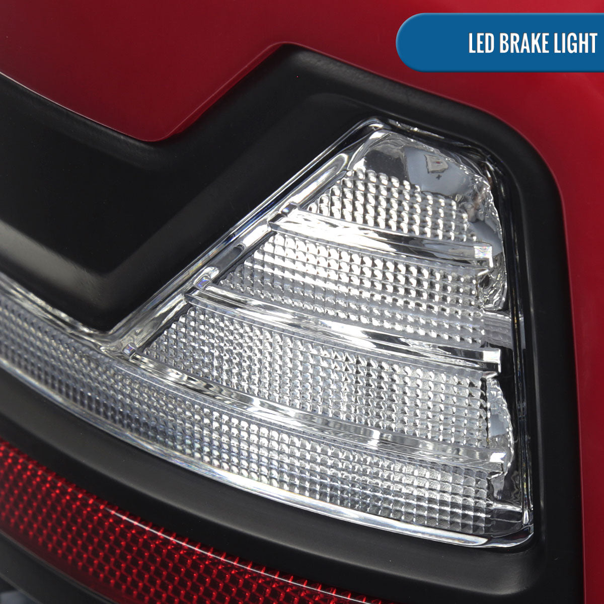 Ronnin - Fits 2002-2006 Dodge Ram 1500 2500 3500 Upgraded Full LED Tail Lights Assembly Pair | Black