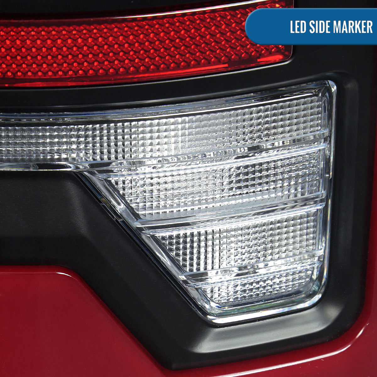 Ronnin - Fits 2002-2006 Dodge Ram 1500 2500 3500 Upgraded Full LED Tail Lights Assembly Pair | Black