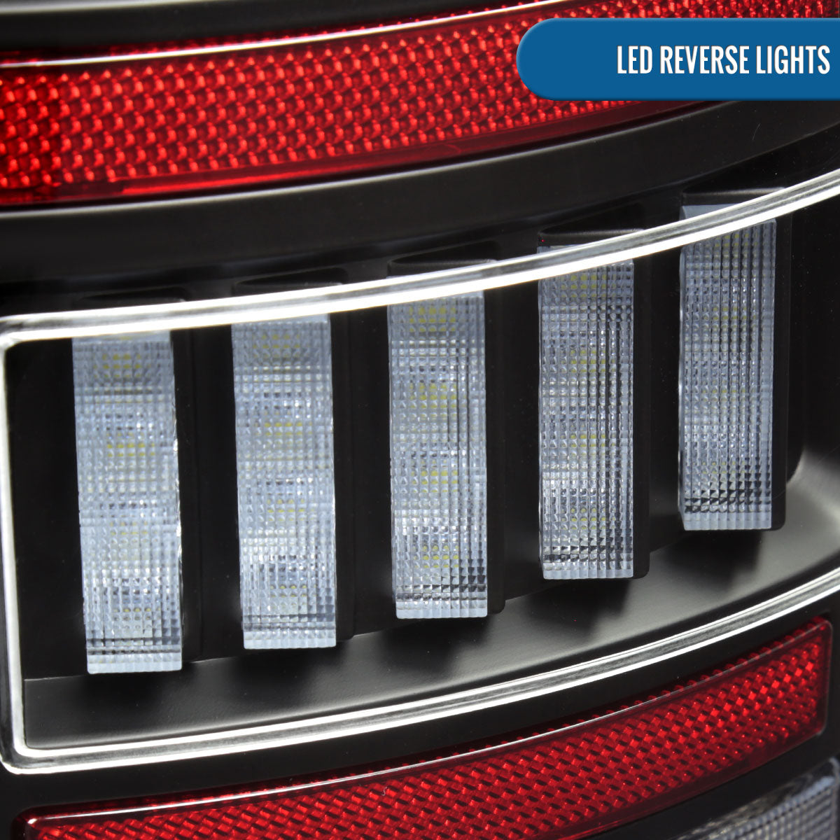 Ronnin - Fits 2002-2006 Dodge Ram 1500 2500 3500 Upgraded Full LED Tail Lights Assembly Pair | Black