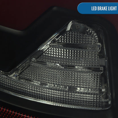 Ronnin - Fits 2002-2006 Dodge Ram 1500 2500 3500 Upgraded Full LED Tail Lights Assembly Pair | Black Smoke