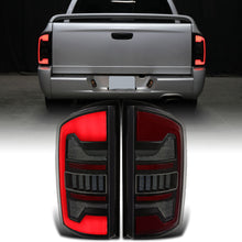Ronnin - Fits 2002-2006 Dodge Ram 1500 2500 3500 Upgraded Full LED Tail Lights Assembly Pair | Black Smoke