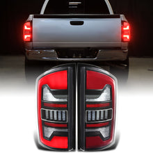 Ronnin - Fits 2007-2009 Dodge Ram 1500 2500 3500 Upgraded Full LED Integrated Brake Lamps and Turn Signal Tail Lights Assembly Replacement Pair | Black