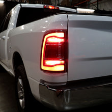 Ronnin - Fits 2009-2018 Ram 1500 2010-2018 Ram 2500 3500 2019-2022 1500 Classic Full LED Tail Lights Integrated LED Brake and Turn Signal Lamps Assembly Pair | Black Smoke