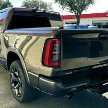 Ronnin - Fits 2019-2024 Ram 1500 Upgraded Full LED Tail Lights Integrated LED Brake and Sequential Turn Signal + Animated Startup Effect Assembly Pair | Black