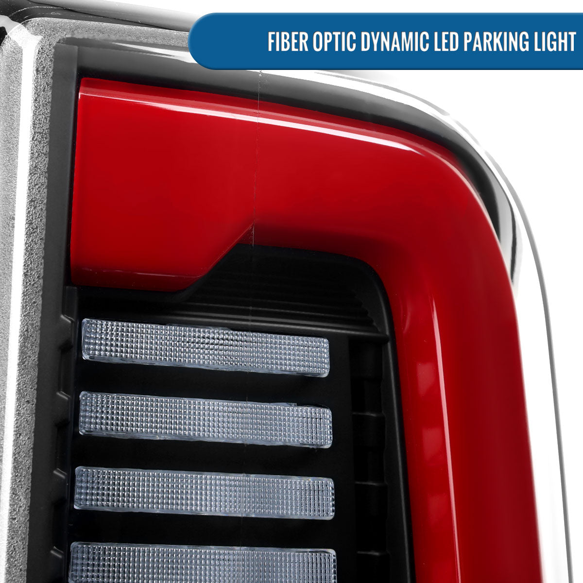 Ronnin - Fits 2019-2024 Ram 2500 3500 Halogen Model Replacement Full LED Tail Lights Sequential Turn Signal + Animated Startup Effect Assembly Pair | Black