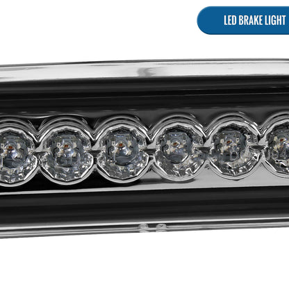 Ronnin - Fits 1994-2001 Dodge Ram 1500 1994-2002 Ram 2500 3500 LED High Mount Stop Light Third 3rd Brake Lamp Piece | Chrome