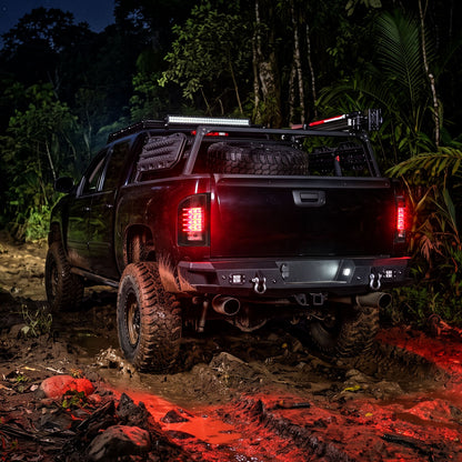 2007-2014 Chevy Silverado 1500 2500HD 3500HD Tail Lights LED Integrated Brake and Turn Signals Pair | Black