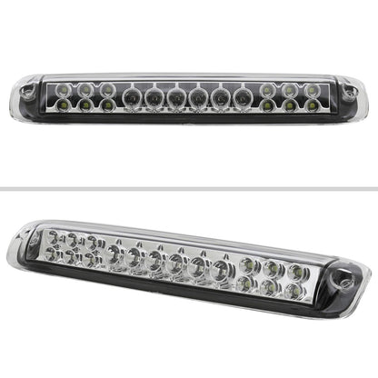 Ronnin - Fits 1999-2006 Chevy Silverado GMC Sierra 1500 2500HD 3500 LED Center High Mount Stop Lamp 3rd Third Brake Light Assembly Piece | Chrome