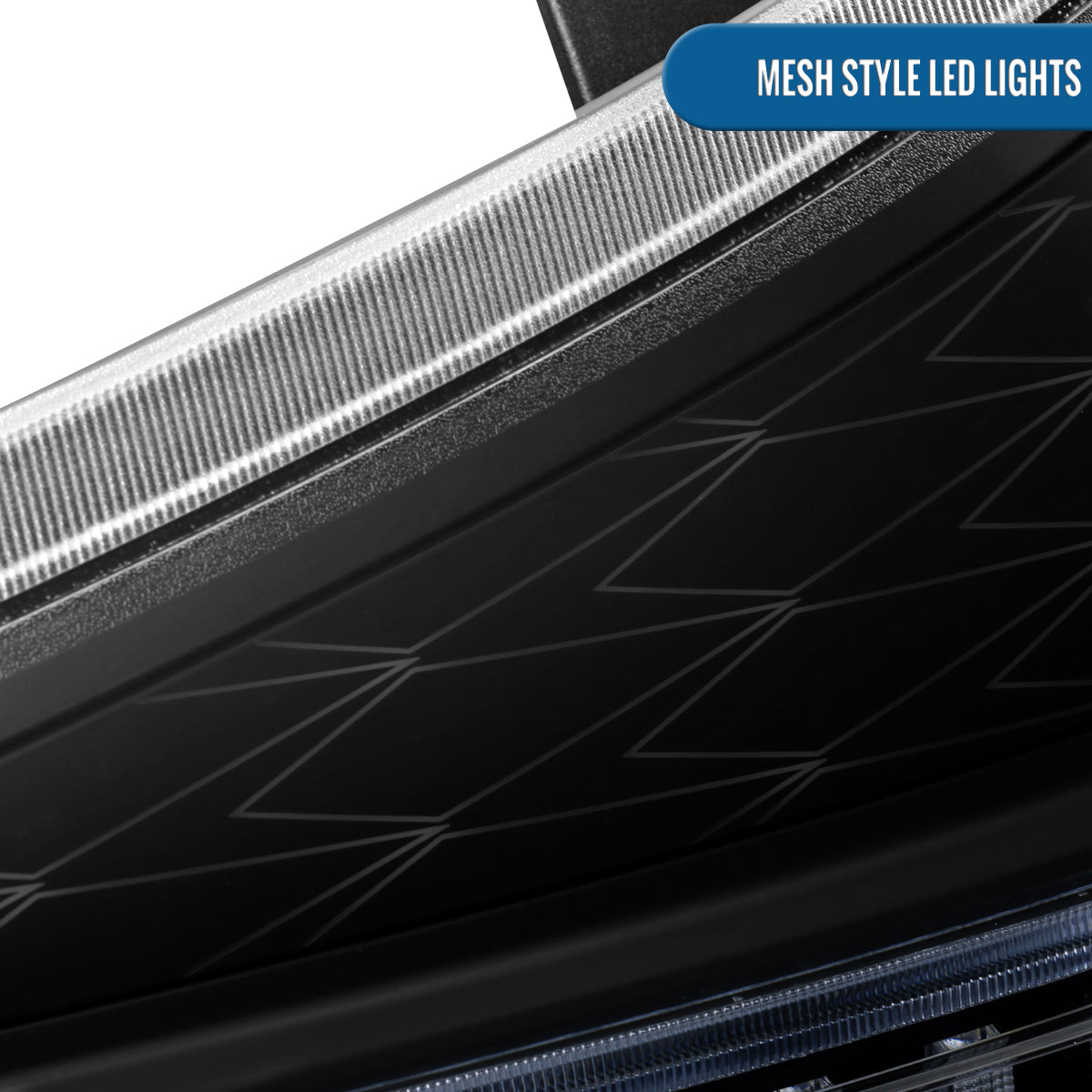 Ronnin - Se adapta a Toyota Sienna 2011-2014, actualización de luces traseras LED completas, intermitentes secuenciales + montaje de arranque animado, par | Negro