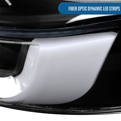 2015-2020 Toyota Sienna Upgrade Full LED Tail Lights Sequential Turn Signals + Animated Startup Assembly Pair | Black