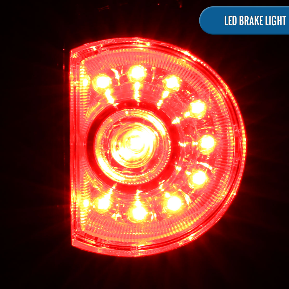 Ronnin - Se adapta a la camioneta Toyota Tacoma de 2005-2015. Montaje de luces traseras LED integradas de freno y direccionales (par) | Cromado