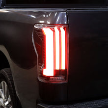 Ronnin - Fits 2007-2013 Toyota Tundra Pickup Truck Full LED Tail Lights Integrated Brake and Sequential Turn Signals + Animated Startup Effect Parking Assembly Pair | Black