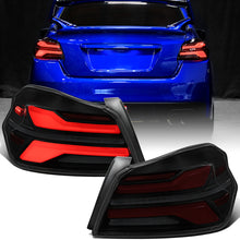 Ronnin - Fits 2015-2021 Subaru WRX | WRX STI US Spec Full LED Tail Lights Animated Startup Effect + Sequential Signal Lamps Assembly Pair | Black Smoke