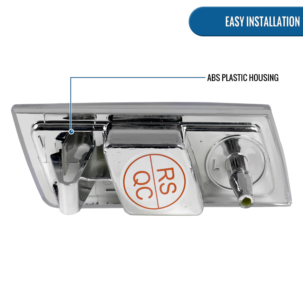 Ronnin - Compatible con Chrysler 300 300C 2005-2010 Par de luces de posición laterales de parachoques de repuesto | Cromado