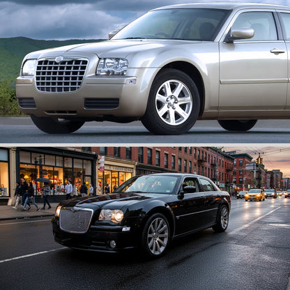 Ronnin - Compatible con Chrysler 300 300C 2005-2010 Par de luces de posición laterales de parachoques de repuesto | Cromado
